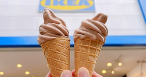 IKEA厚巧克力霜淇淋吃爆！20元銅板價「IKEA巧克力霜淇淋」限定回歸，只送不賣「熊熊小廢包」萌到翻。