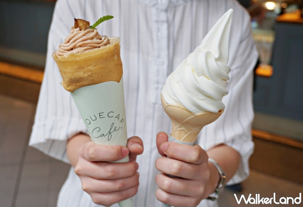 蜷尾家四葉牛乳霜淇淋開吃！可麗餅名店gelato pique café推出季節限定「栗子蒙布朗可麗餅」，爆濃郁「蜷尾家四葉牛乳霜淇淋」同步開吃。