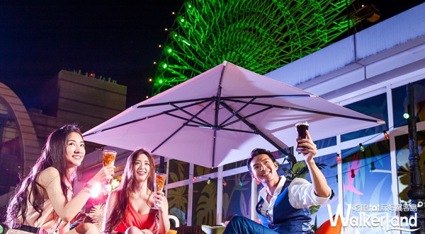 不用怕晚上沒地方去！金色三麥Sky bar變身美麗華商圈IG新熱點，伴隨最浪漫的摩天輪享受周末Party Night。