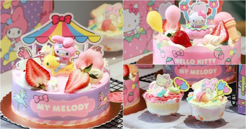 《85度C》療癒系Hello Kitty&My Melody甜蜜夢幻樂園，聯名造型蛋糕重磅登場，還有超萌公仔可收藏、蛋糕盒變身DIY相框