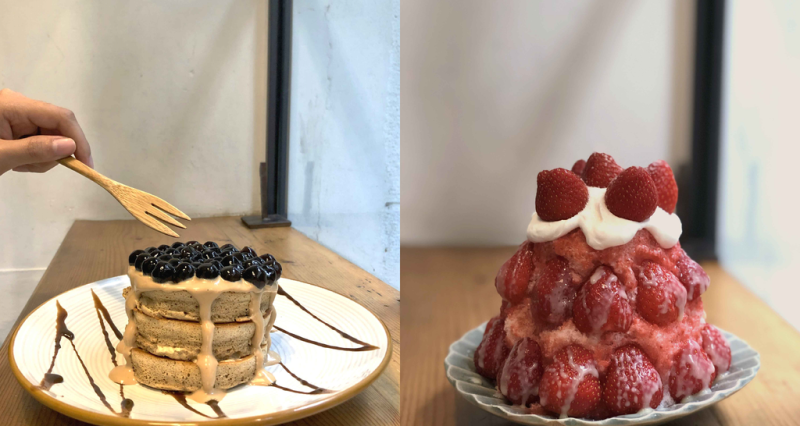 【台南中西區】kokoni cafe☞今天想吃療癒的波霸奶茶鬆餅還是有著滿滿草莓的草莓刨冰?kokoni cafe一次滿足你!