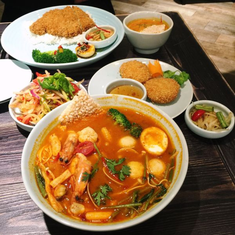 [台北中山美食] 湄泰廚房 一個人也能吃的美味泰式料理套餐 高CP份量超大 捷運中山站