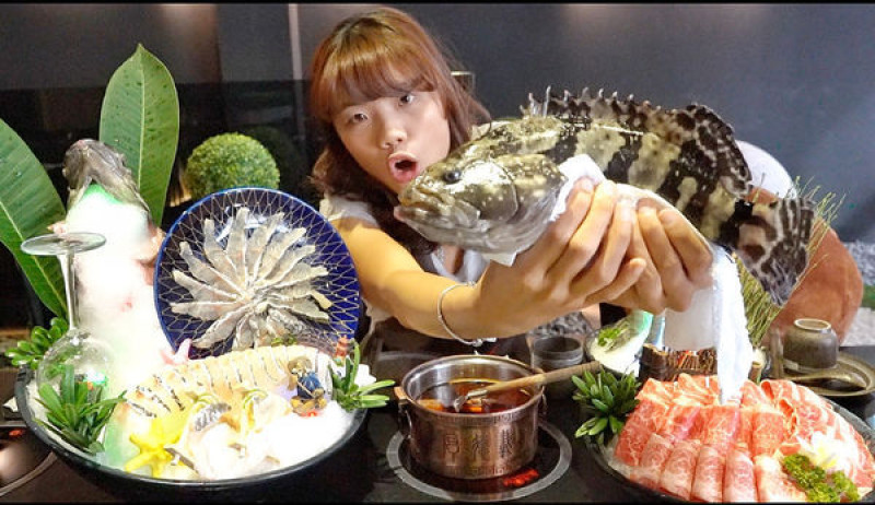 【新竹．竹北】跟熊大一起吃「道一鍋物料理」，火鍋竟然有活生生的活魚料理！超豪華平價大享受～