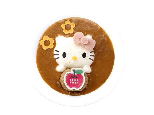 Hello Kitty起司漢堡肉咖哩 1,300円(含稅)