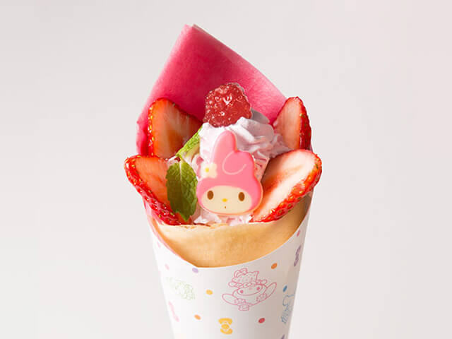 美樂蒂 草莓可麗餅 650円(含稅)