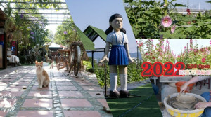 彰化｜景點　2022-蜀葵花藝術節正式開放入園，置身於花海，新作-女學生大型雕塑，群貓呆萌融化人心還有美食