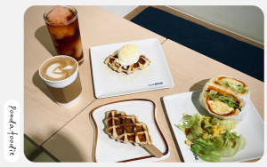 桃園美食| Caffebene 咖啡伴來囉~!輕鬆吃到首爾在地早午餐、可頌鬆餅!