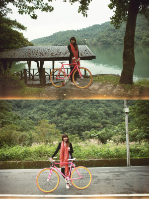 好美麗，宜蘭梅花湖的單車人生
