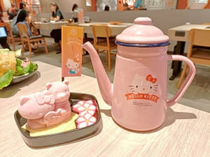 板橋美食|聚日式鍋物，迸發少女心的Hello Kitty粉紅牛奶鍋超可愛-捷運江子翠店