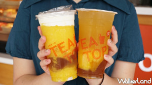 喝得到芒果果肉！台灣第一味TEA TOP推出全新「芒果季手搖飲」，期間限定「芒泥芝芝、芒泥綠茶」讓芒果控喝到停不下來。