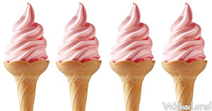 被耽誤的霜淇淋店出招！大心、蜷尾家強強聯名「覆盆莓玫瑰霜淇淋」全台門市都有，33天獨家限定只要99元加價購。