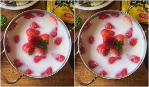 草莓控被挑戰了！陽光皇后「草莓牛奶火鍋」超狂組合強勢開吃，草莓季限定「草莓櫻桃鴨披蕯」刷新草莓控的口袋名單。