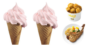 全植草莓霜淇淋來了！IKEA推出「全植草莓霜淇淋、鹹蔬雞」7款限定新品，三餐都到IKEA吃美食。