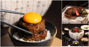 高雄萬豪新菜單！京樂推出A5黑毛和牛日式漢堡排，期間限定手打限量供應。