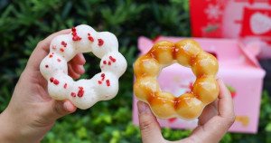 雪白波提甜甜圈！Mister Donut「草莓白雪波堤」草莓季新品吃起來，復刻日本「醬油白雪波堤」甜點控吃起來。