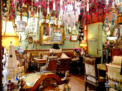 竹北夢幻咖啡廳~有私藏古董傢俱和一萬朵薔薇花的華麗歐洲皇室宮廷風下午茶