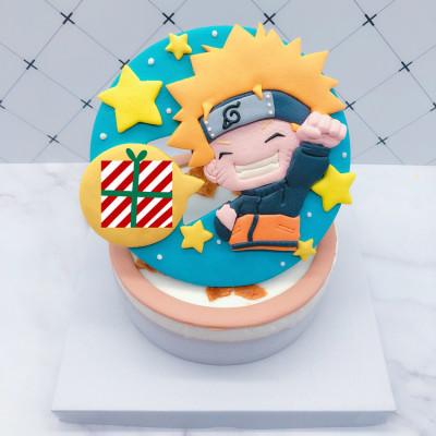 火影忍者造型蛋糕推薦，漩渦鳴人生日蛋糕開箱分享