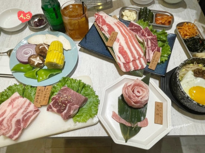 桃園 藝文特區 GogiGogi韓式燒肉-桃園店~桃園韓式烤肉網美店，豪華牛豬肉品一次吃