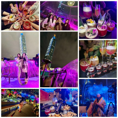 【信義區】Babylon Taipei超美高空酒吧可觀賞101夜景。泡泡屋包廂夢幻Sky Bar