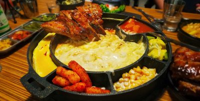 台北東區聚餐餐廳美食推薦|韓國詹姆仕起司豬肋排 起司控必看 牽絲牽不停好過癮啊