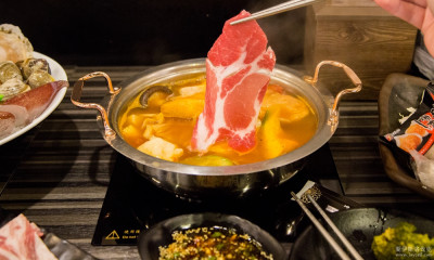  台北火鍋美食：丰明殿(信義殿) 重量級頂級肉盤500還有找！