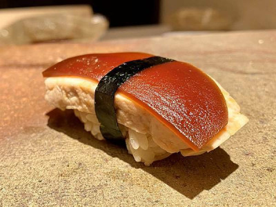 隆鮨 Sushi Ryu - 意想不到的鮟鱇魚肝味噌西瓜握壽司