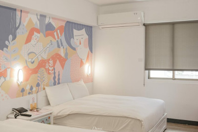 台東住宿｜米豆文旅-俏皮可愛又療癒的壁畫，舒適空間得以好好睡一覺 - 大妹吃太飽