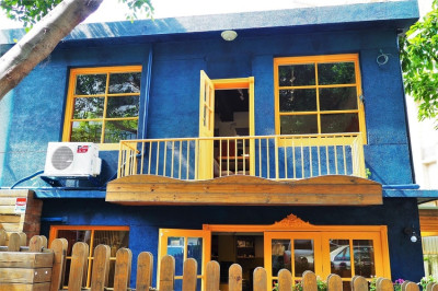 【台北芝山站 | 咖啡廳】有緣才能相遇的可愛獨棟藍色小屋ღ遇見小屋