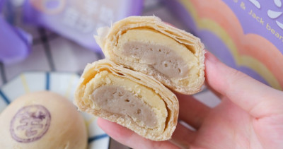 清原芋奶進軍小七！清原「芋奶豆沙酥」挑戰最難搶超商甜點，「芋頭麻糬豆沙」只在7-ELEVEN獨家開賣。