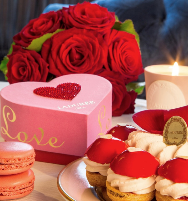 巴黎甜點老店Ladurée獻上浪漫真情！閃鑽愛心典雅禮盒展現你的心意！