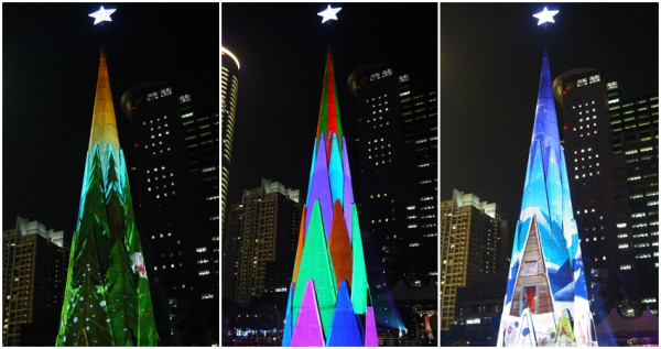 全球唯一！「2015新北市歡樂耶誕城」360度立體光雕，窩客島搶先曝光