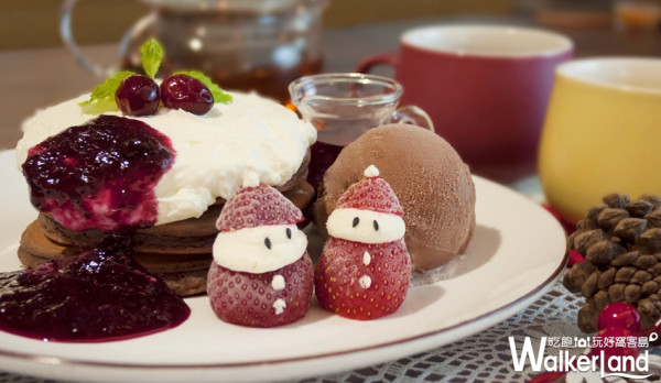 聖誕必吃甜點再加一！九州鬆餅推出限量「草莓雪人鬆餅」只賣到聖誕節，萌殺甜點控的心。