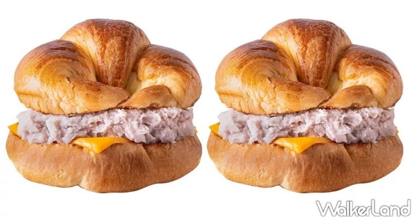 早餐不要再想了！拉亞漢堡「起司芋泥黃金堡」強勢打造最強早餐排行榜，讓芋頭控從早就有滿滿芋泥。