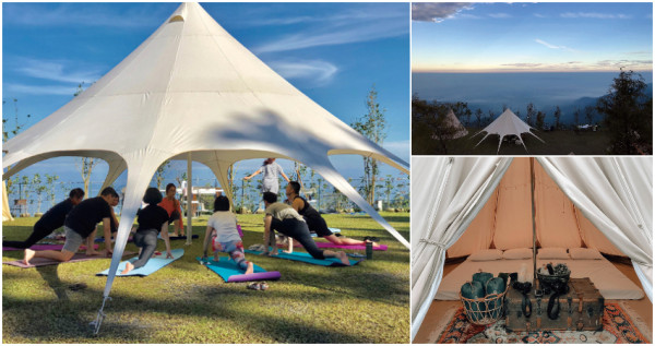 山雲星空燈海伴你入眠，「山思雲想」充滿美學感的職人露營體驗，讓旅人們入住後能真真切切享受「過生活」。