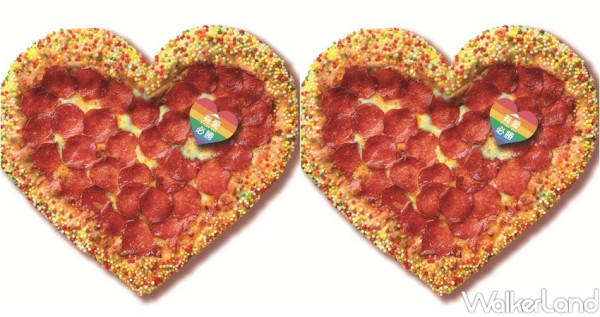 彩虹披薩一定要打卡IG！必勝客「有愛必勝比薩」超限量搶先預購，愛心造型「比薩支撐架、造型桌」挑戰最萌彩虹應援小物。