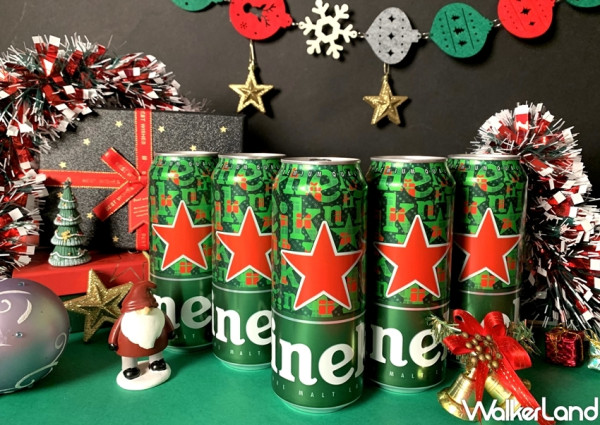 默默會先拿一手！海尼根搶攻啤酒市佔率、搶先推出「聖誕星潮罐」7-11獨家上市，活動期間再加碼3件92折的優惠。