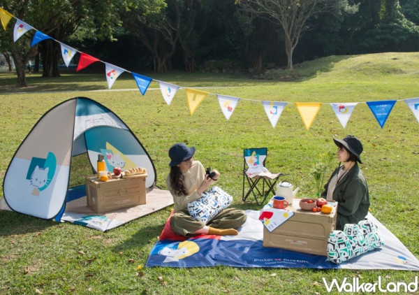 Kitty控的質感系周邊！聯名限定「Pinkoi x Hello Kitty」推出5款周邊新品，Kitty野餐墊、摺疊帳篷讓Kitty控露營也賣萌。