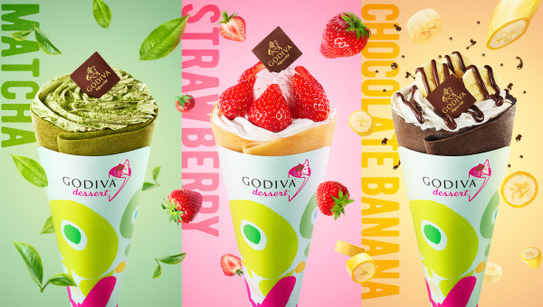 巧克力控嗨翻天！日本首間「GODIVA可麗餅店」正式開幕，「抹茶可麗餅、生巧克力可麗餅」多達11種以上口味任選，螞蟻人一口氣全吃起來。