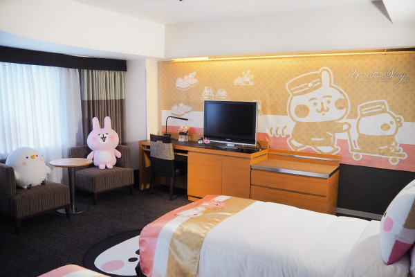 卡娜鐵粉要暴動了！「卡娜赫拉主題房」日本新大谷飯店登場，限量粉紅兔兔、P助「手提袋、絨毛娃娃、拖鞋」全都免費帶回家。
