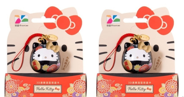 Kitty達摩悠遊卡有新色！和風限定版「Hello Kitty 3D達摩造型悠遊卡」強勢登場，7-ELEVEN獨家「限時不限量」預購攻略先收下。