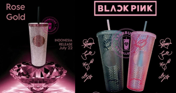 台灣也會賣！經典黑粉色「BLACKPINK星巴克杯」8款聯名曝光，超潮「ROSÉ冷水杯」領軍BLINK全都買。