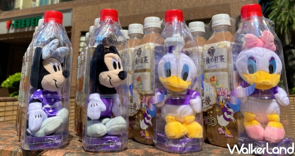 迪士尼瓶中娃娃開賣！每年都搶爆「午後の紅茶」瓶中娃娃7-ELEVEN開賣，紫色限定版「米奇、唐老鴨」鐵粉喝午後紅茶搶周邊。