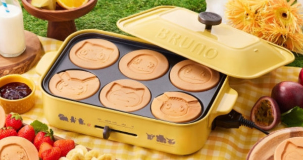 寶可夢大師一定要搶！日本BRUNO「寶可夢造型電烤盤」可愛上市，在家就能做「皮卡丘迷你鬆餅」、療癒陽光「向日葵色機身」超欠收。