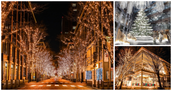 丸之內超狂燈飾回來了！「2023丸之內彩燈節」範圍更擴大，超過120萬顆燈泡齊閃耀，同步再拍「KITTE雪白13公尺聖誕樹」。