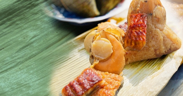 端午新選擇！鰻魚專賣店大江戶町推黃金鰻魚干貝麻香粽，傳統與創新的美味結合。