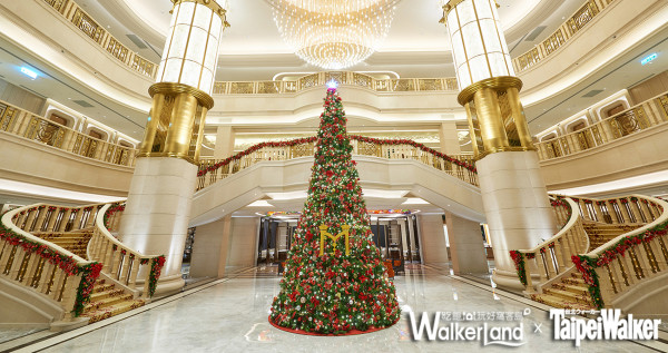 迎接聖誕佳期，台北美福大飯店打造「百萬耶誕樹」，華麗感十足！