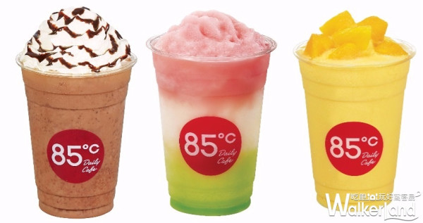 光喝這個就涼到翻！85˚C推艷夏冰沙祭，七款人氣冰沙7/31前第二杯只要半價。