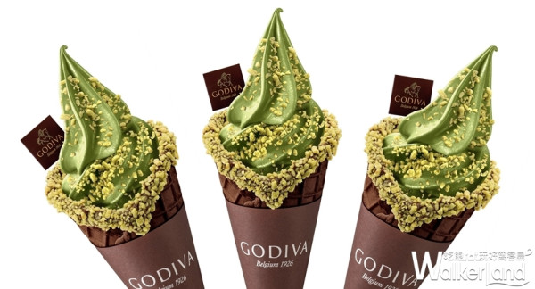 抹茶控尖叫中！GODIVA推出冬季限定「抹茶黑巧克力霜淇淋」，搶攻大人系抹茶排行榜。