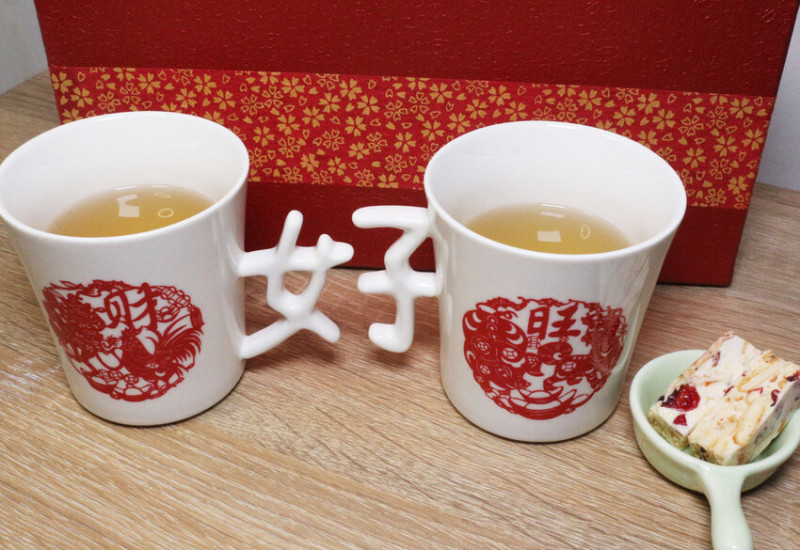 台灣禮品館藝林財好旺好字創意對杯  美觀與實用兼具的MIT瓷杯