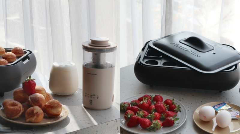 日本Recolte超美電烤盤與氣質奶茶機
